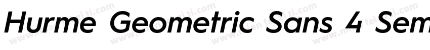 Hurme Geometric Sans 4 SemiBold字体转换